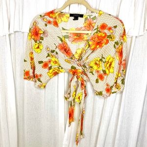 Wrap crop top